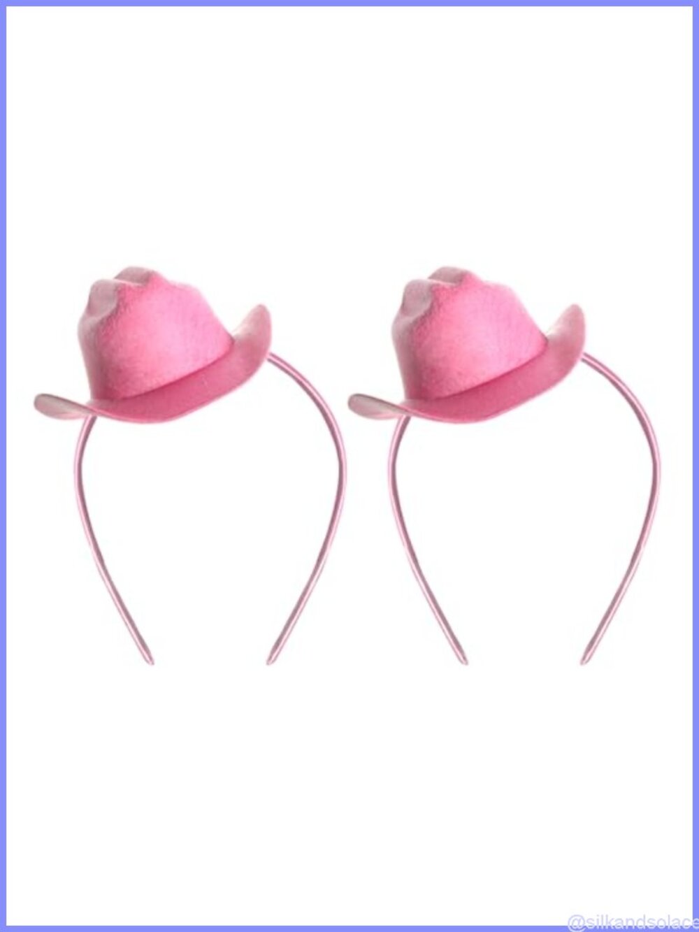 2Pcs Mini Cowboy Hat Headbands Felt Western Party Costume Accessories